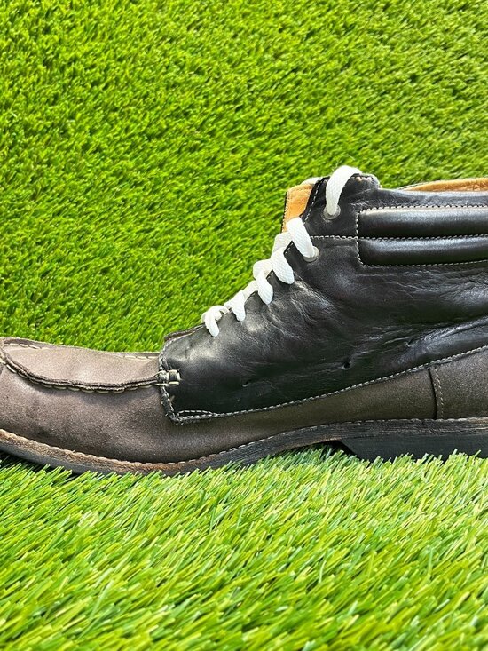 Timberland Earthkeepers Mens Size 13 Brown Black Classic Leather Moc Toe Boots main image 9